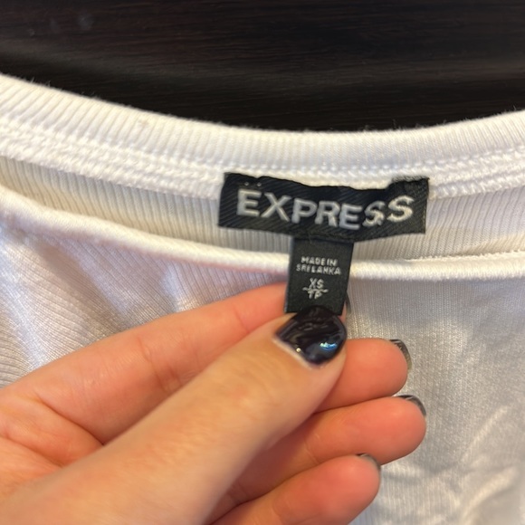 White Off the Shoulder Ruffled Thing Bodysuit - Picture 2 of 3